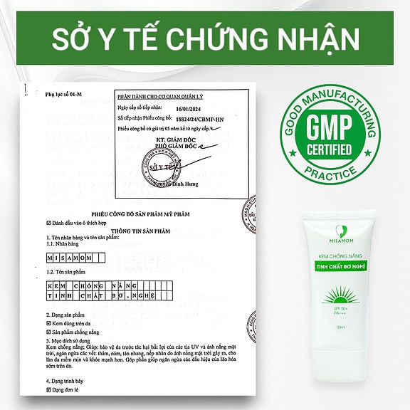 Kem Chống Nắng Tinh Chất Bơ Nghệ SPF50+ 50ml